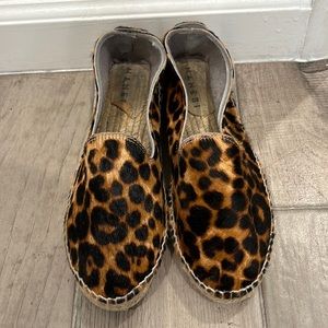 Manebi Leopard Pony Hair Espadrilles